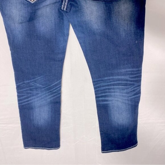 Rock Revival Ciel Easy Capri Med Wash Cropped Jeans Capri Pants 29 - Picture 13 of 15